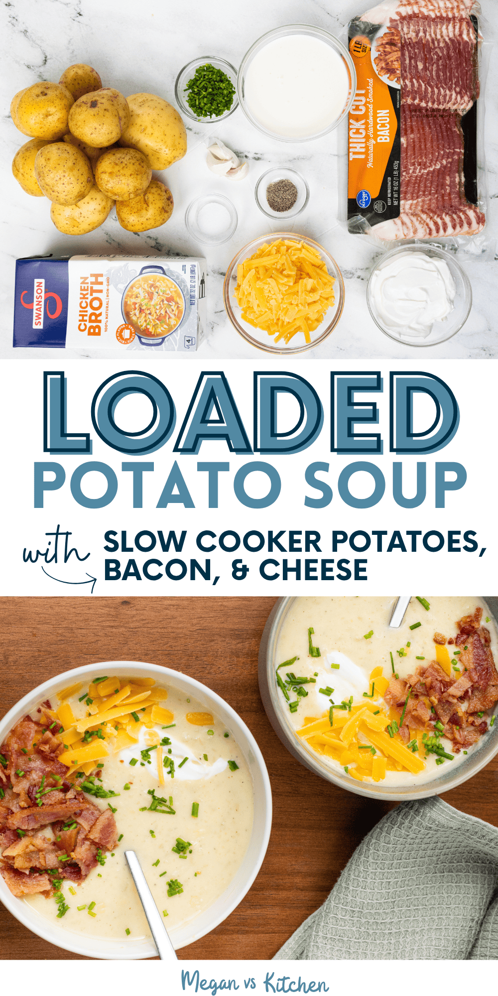 Loaded crock pot potato soup PIN 2