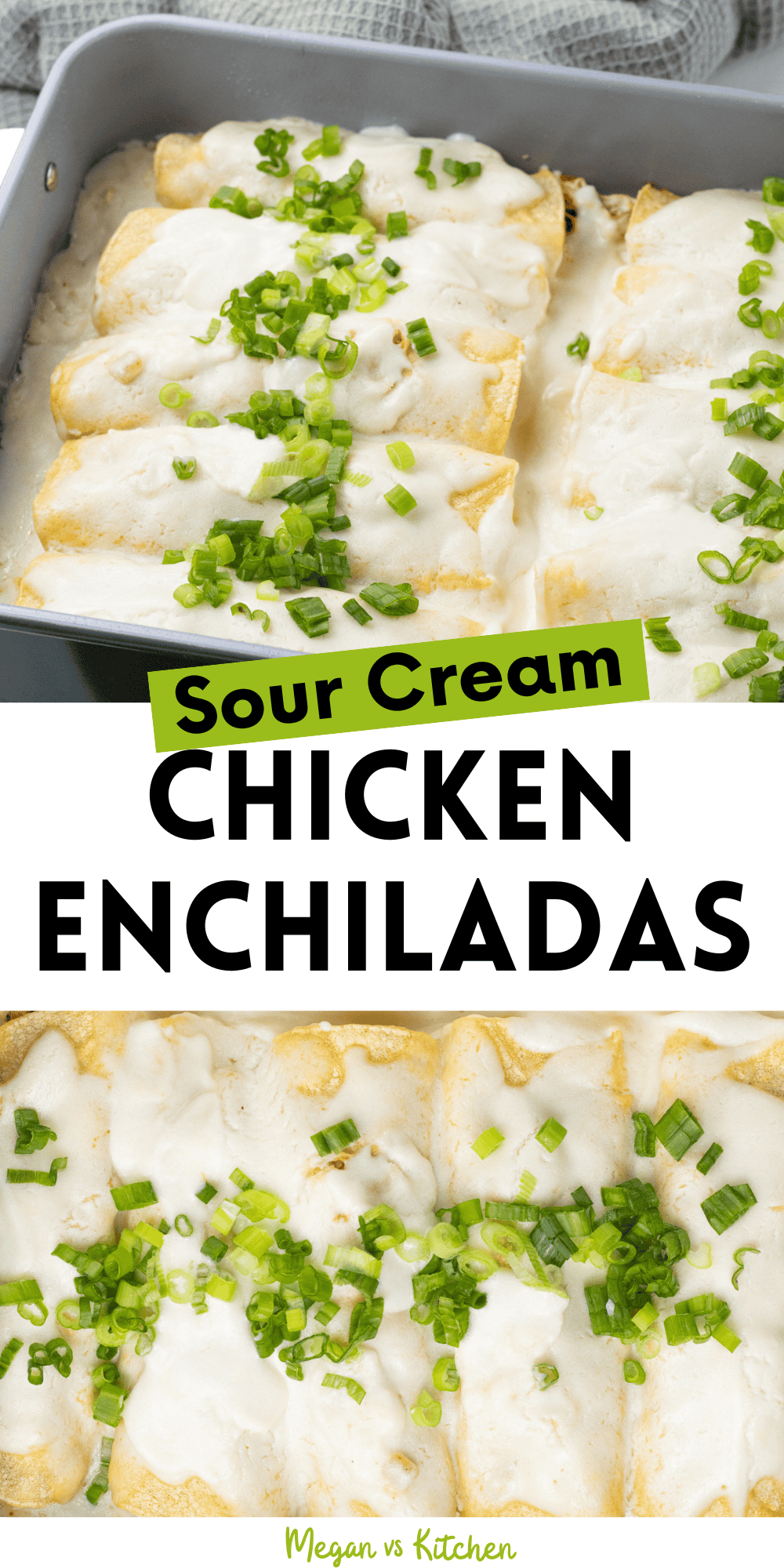 Sour Cream Chicken Enchiladas Pin