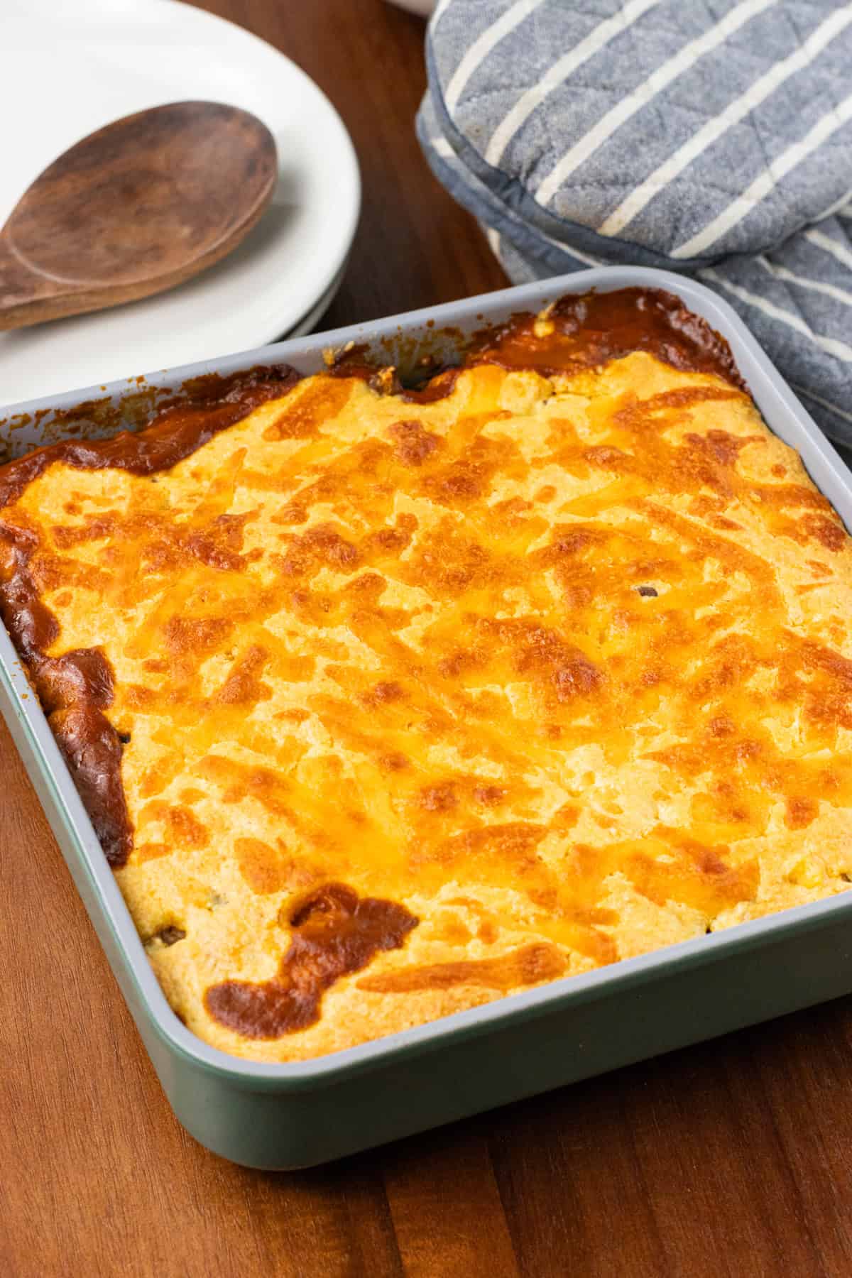 Tamale Pie With Jiffy Cornbread Done