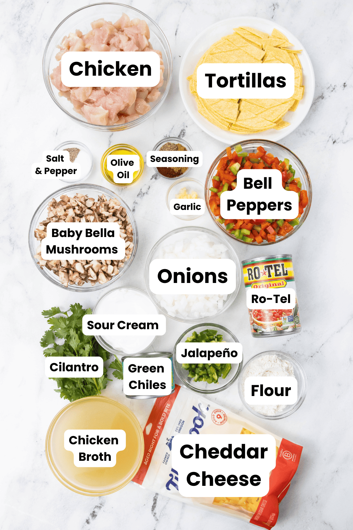 King Ranch Chicken Casserole Ingredients