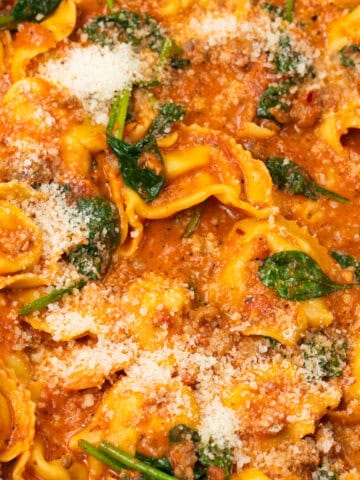 Sausage & Tortellini finished