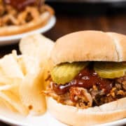 Slow Cooker BBQ Pork Sandwich