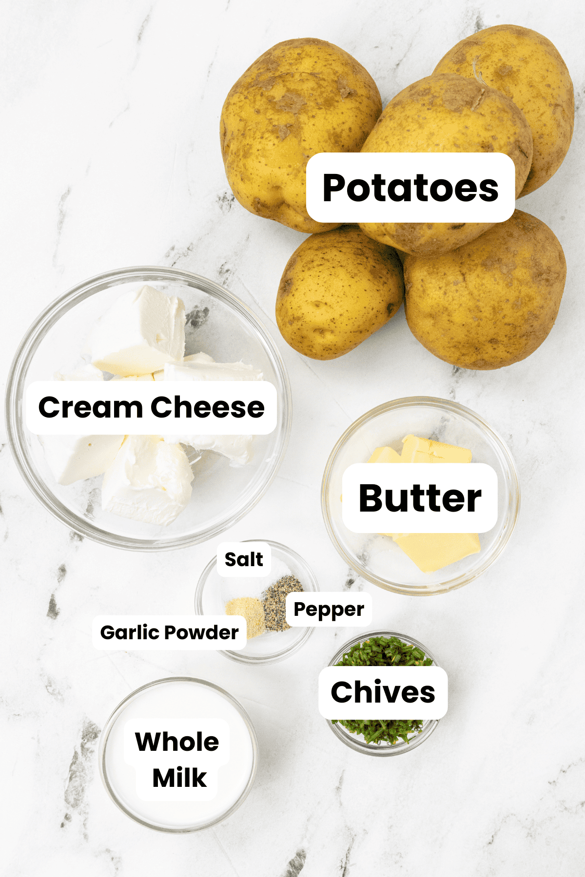 Cream Cheese Mashed Potatoes Ingredients