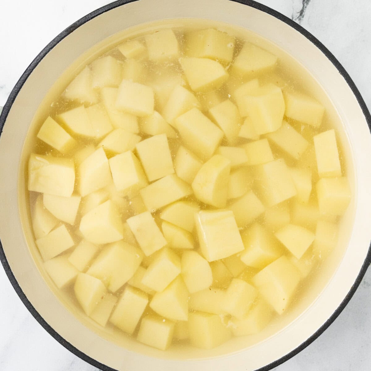 Cheesy Mashed Potatoes Boil