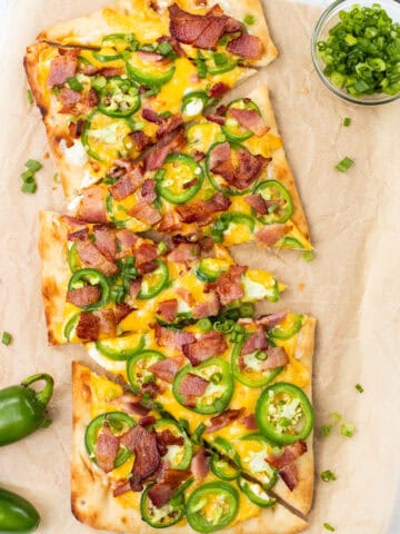 Jalapeño Bacon Flatbread Pizza Finished