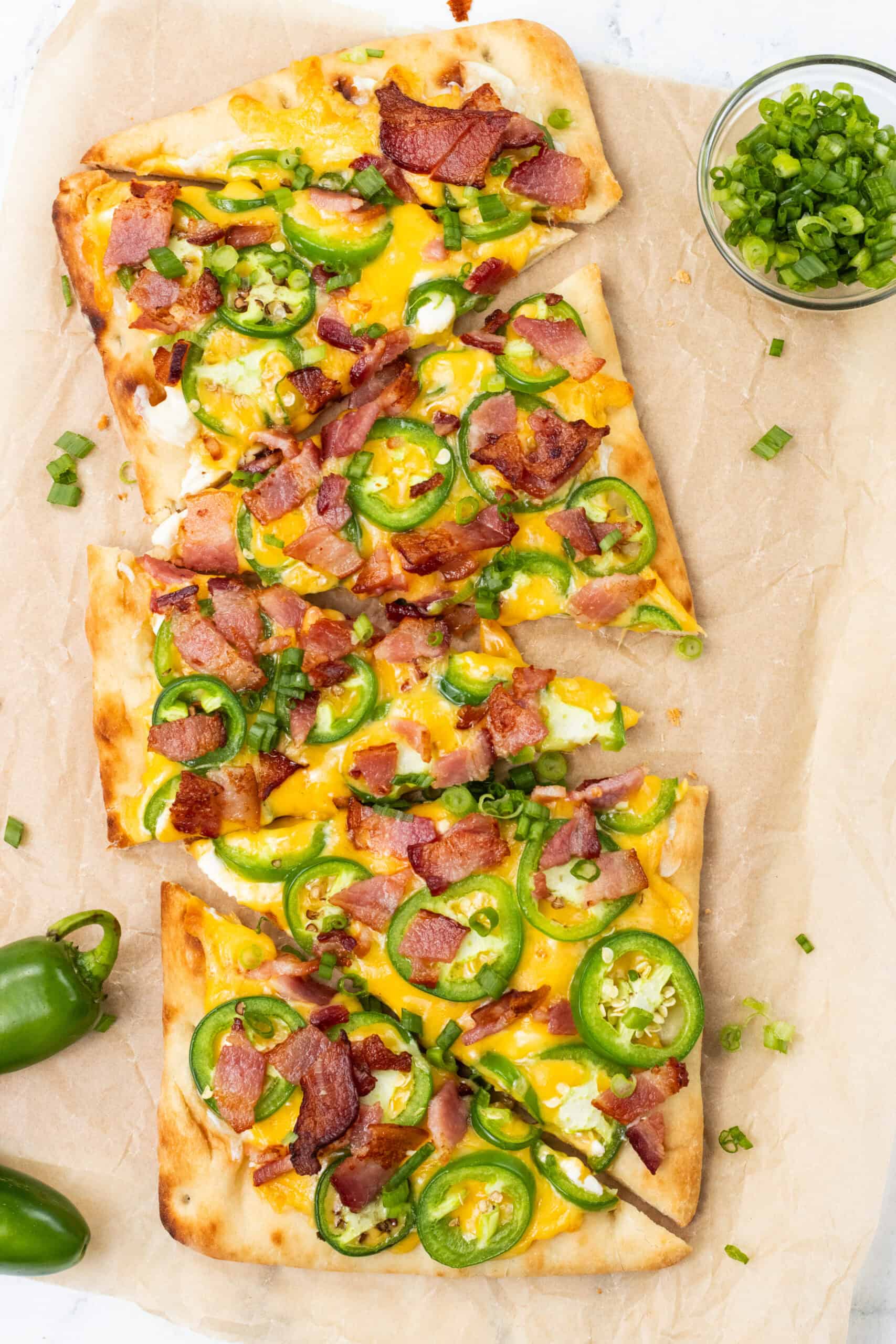 Loaded Jalapeño Popper Flatbread
