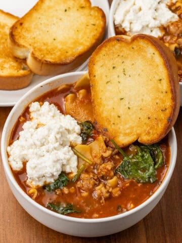 Soup Lasagna Close-up