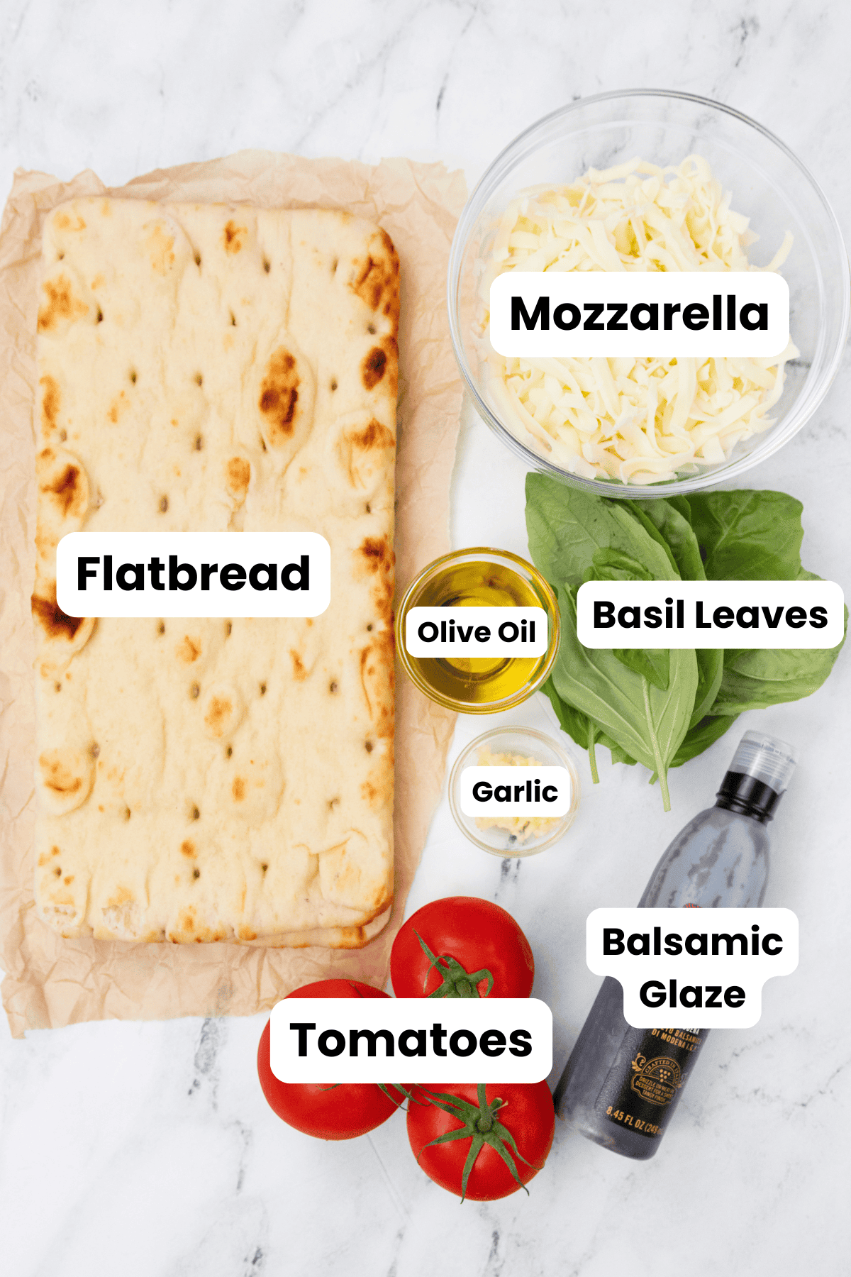 Margherita Pizza ingredients