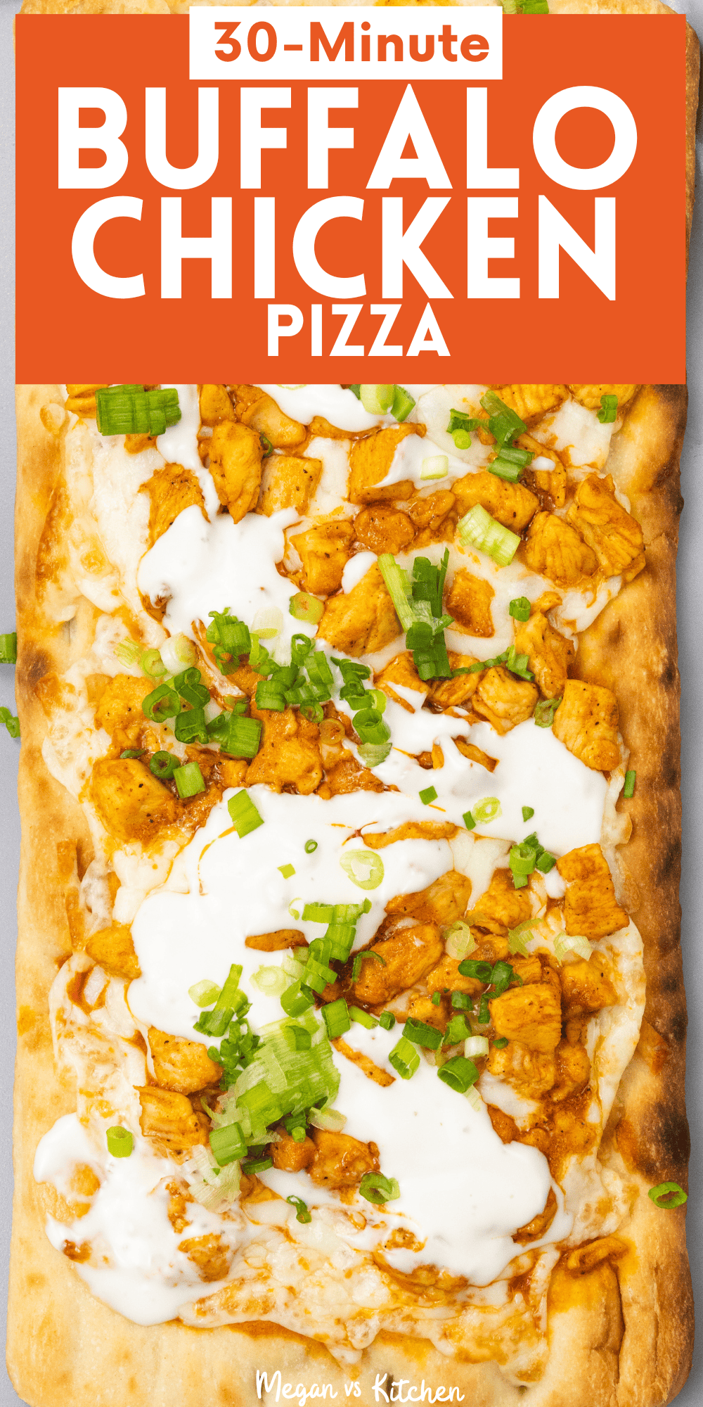 Buffalo Chicken Flatbread Pizza Pin 2