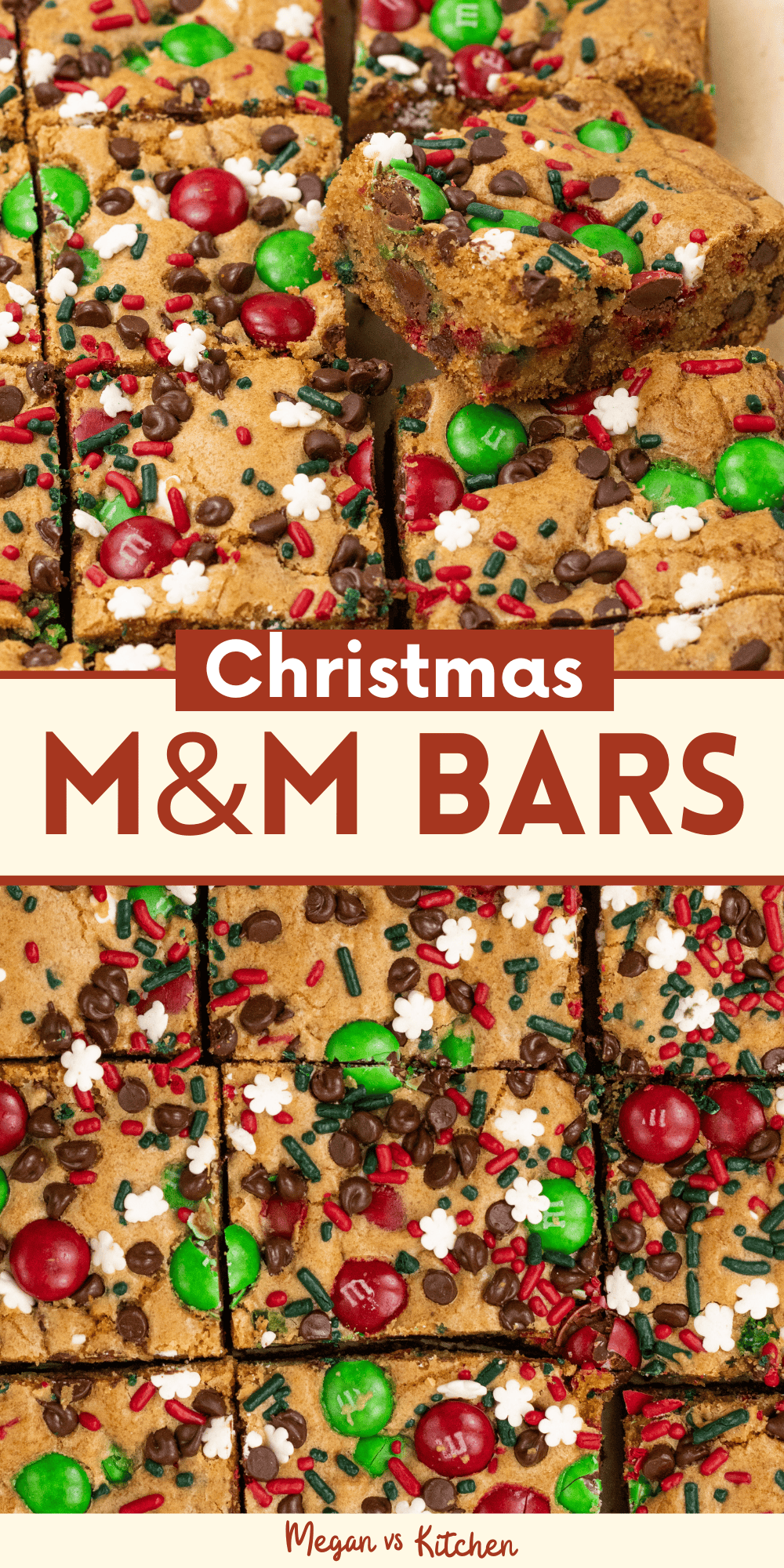 Christmas M&M Cookie Bars Pins 2