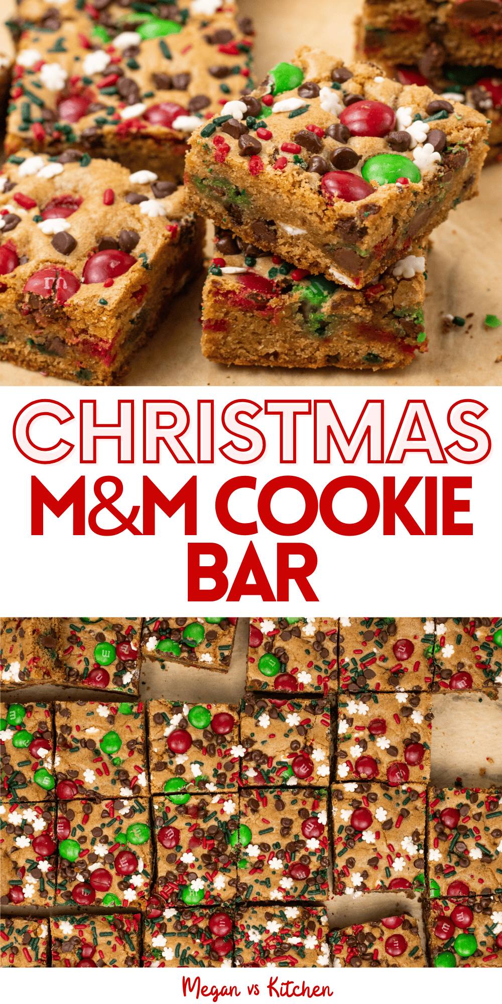 Christmas M&M Cookie Bars Pins 3