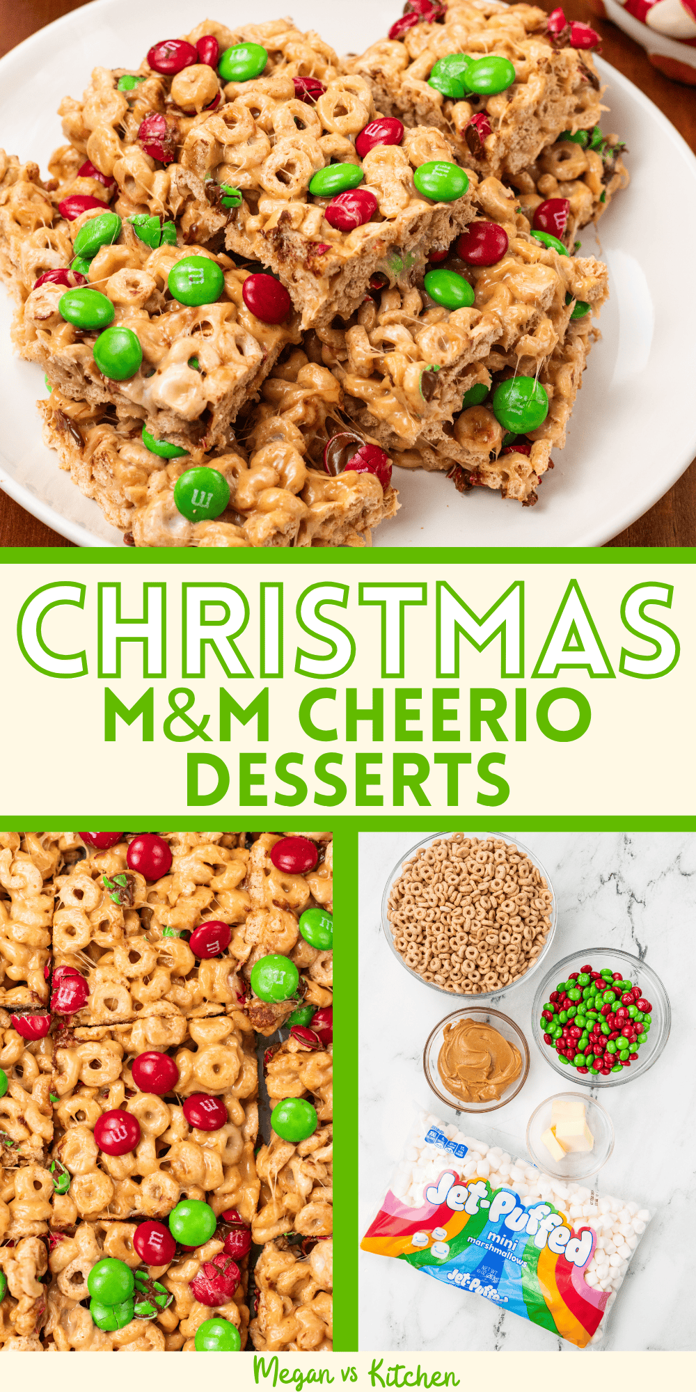 Christmas M&M Cheerio Treats Pin 3