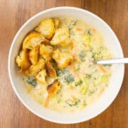 Broccoli Cheddar Soup Done