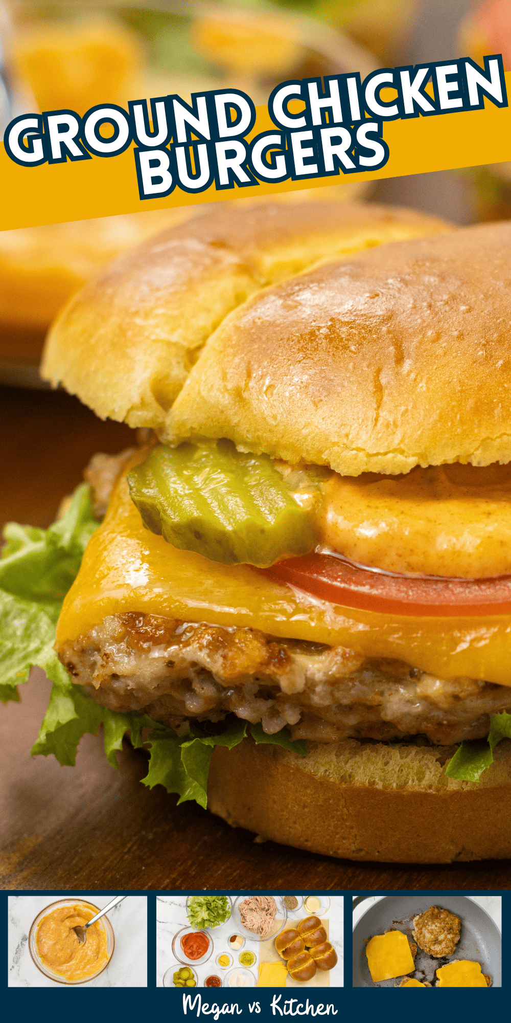Ground Chicken Burgers Pin 3