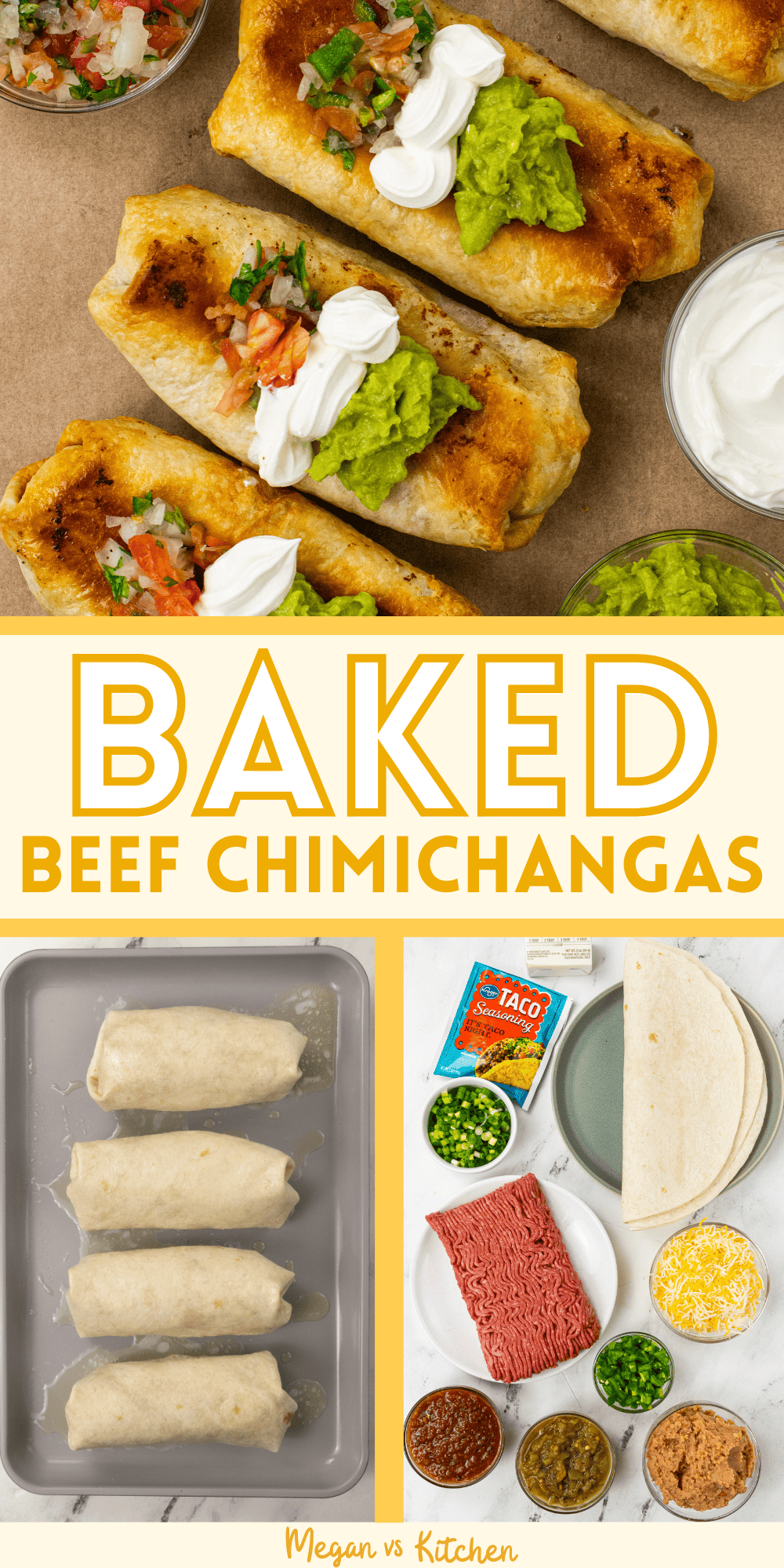 ground beef chimichangas pin 1