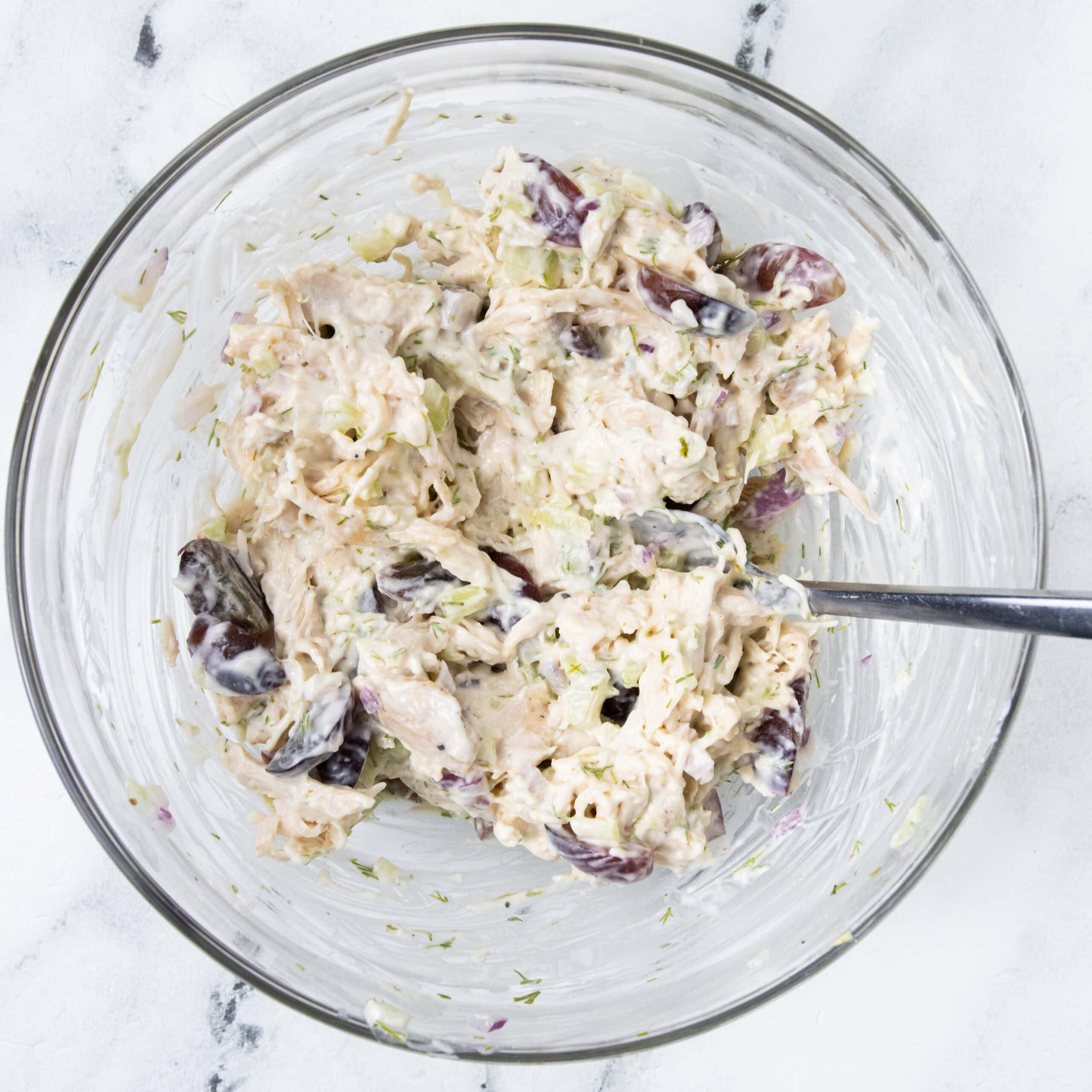 Chicken Salad Sandwich with Chips mixed salad