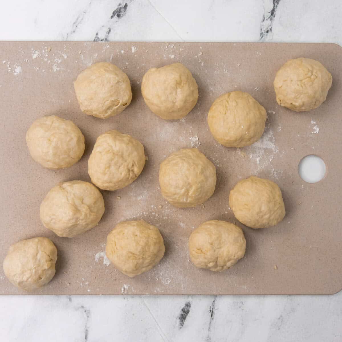 kneading flour tortillas
