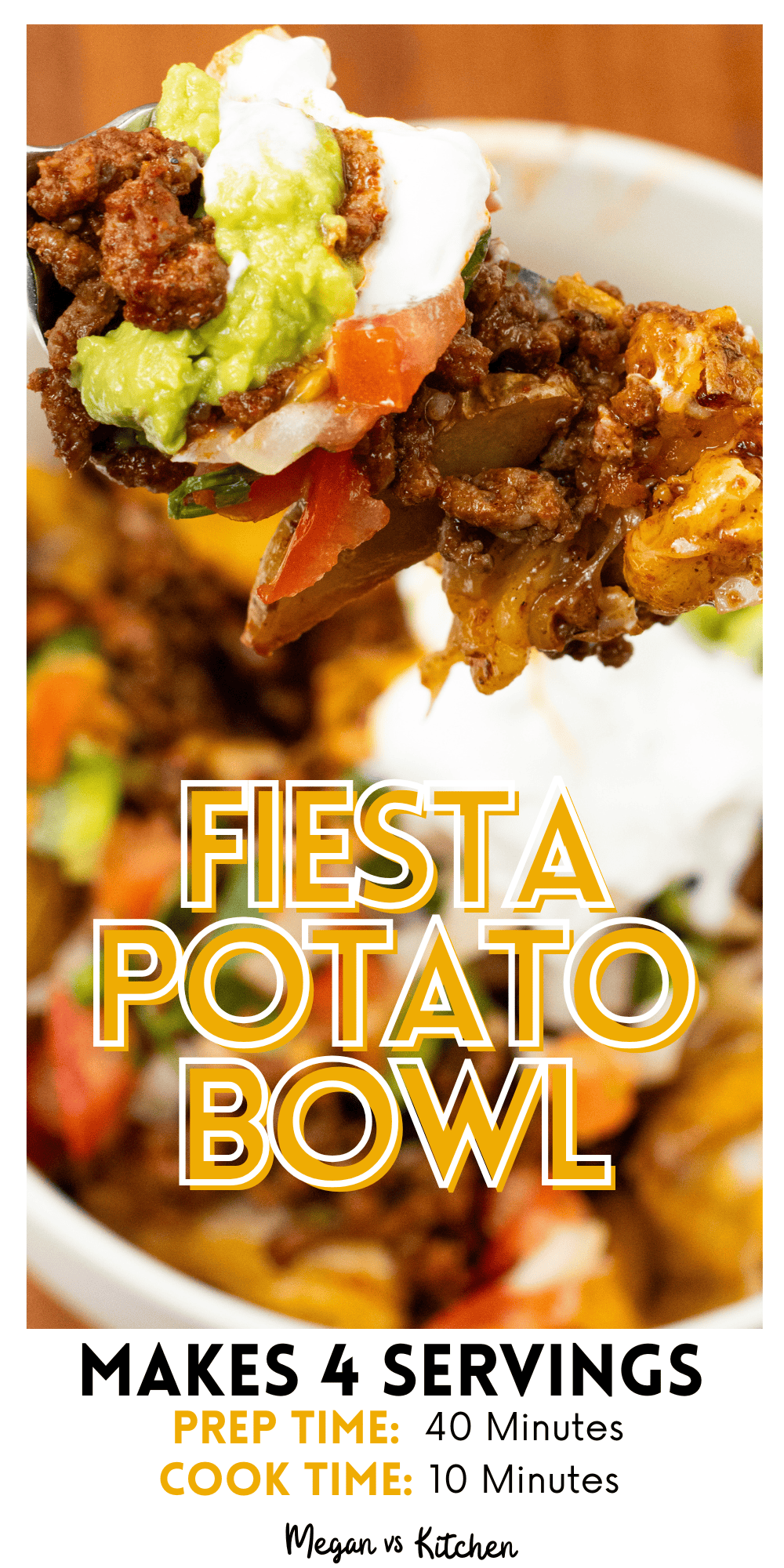 Fiesta Potato Taco Bowl Pin 1