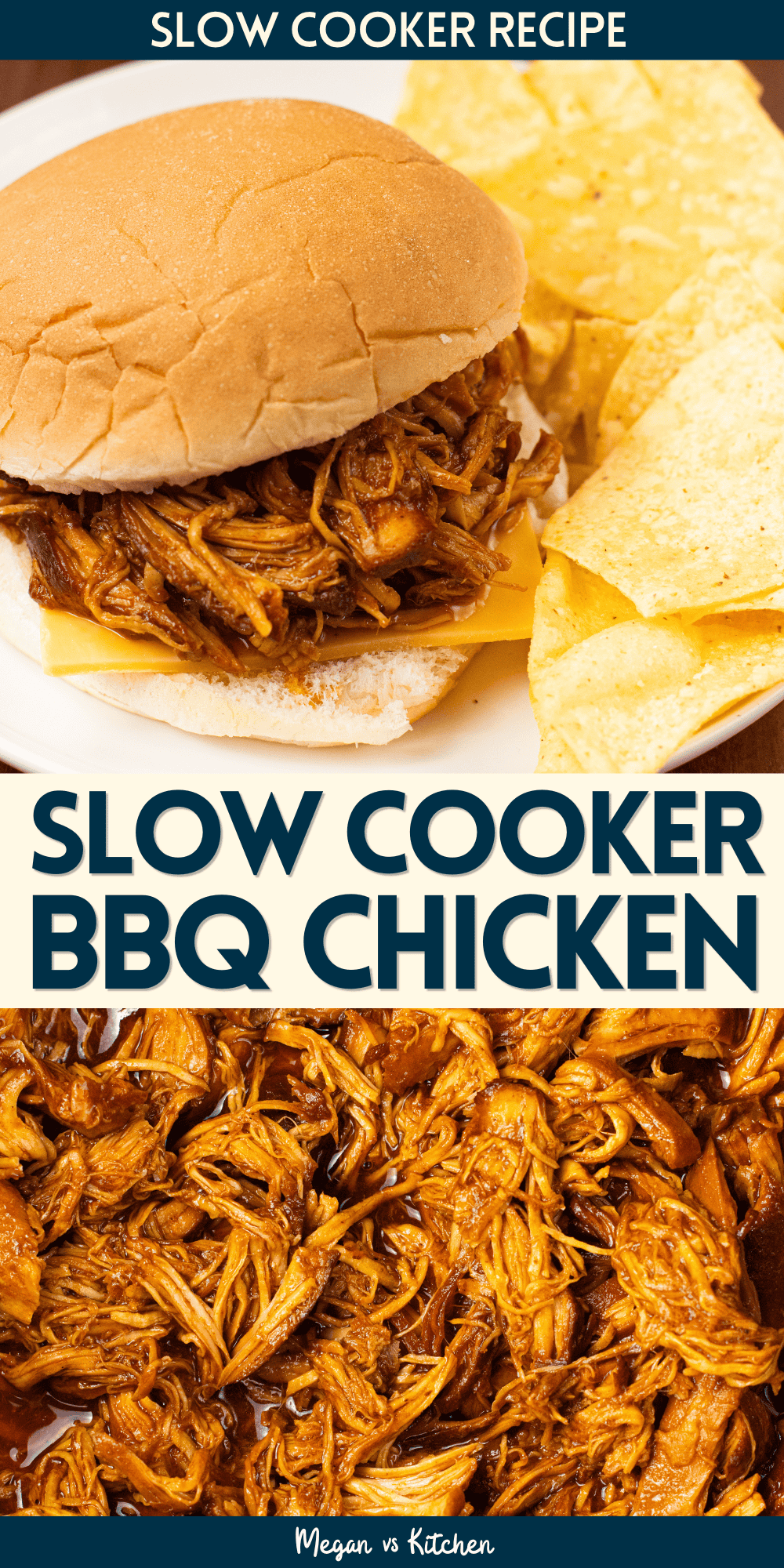 Slow Cooker BBQ Chicken pin 2