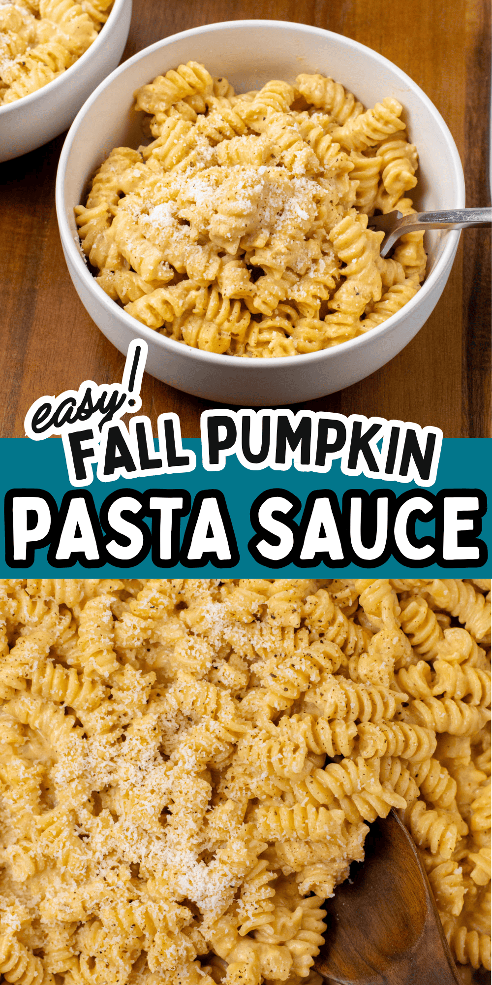 pumpkin pasta sauce pin