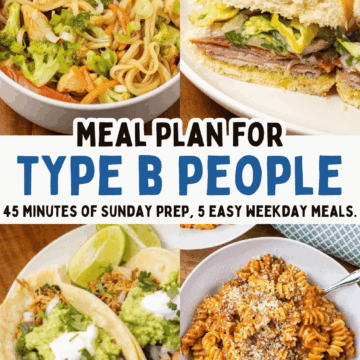 Meal Planning for Type B People Pin