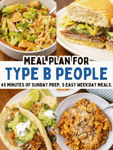 Meal Planning for Type B People Pin